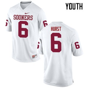 Youth Demontre Hurst White Oklahoma College Football #6 Jersey 694964-167