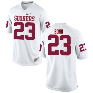 Men Devante Bond White Oklahoma Sooners College Football #23 Jersey 996829-903