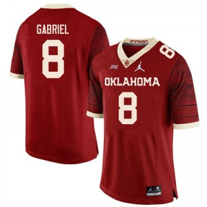 Men Dillon Gabriel Retro Sooners College Football #8 Jersey 381946-825