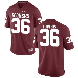 Men Dimitri Flowers Crimson OU College Football #36 Jersey 280886-937