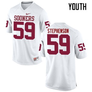 Youth Donald Stephenson White OU College Football #59 Jersey 727119-960