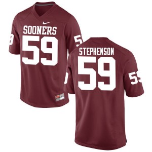 Men Donald Stephenson Crimson Oklahoma College Football #59 Jersey 821688-790