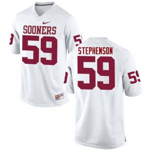 Men Donald Stephenson White Sooners College Football #59 Jersey 725809-715