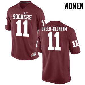 Women Dorial Green-Beckham Crimson Oklahoma College Football #11 Jersey 502361-814