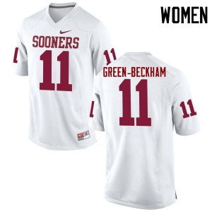 Women Dorial Green-Beckham White OU College Football #11 Jersey 849546-161