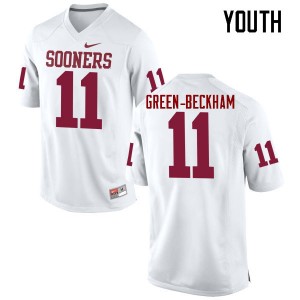 Youth Dorial Green-Beckham White Oklahoma Sooners College Football #11 Jersey 823953-991