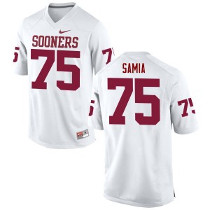 Men Dru Samia White OU Sooners College Football #75 Jersey 617668-513