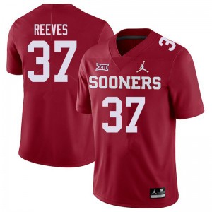 Men Easton Reeves Crimson Oklahoma Jordan Brand College Football #37 Jersey 441980-726