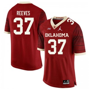 Men Easton Reeves Retro Oklahoma Sooners Jordan Brand College Football #37 Jersey 699867-562