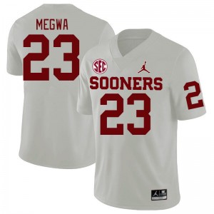 Men Emeka Megwa White OU 2024 SEC Conference College Football #23 Jersey 659651-754