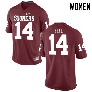 Women Emmanuel Beal Crimson OU College Football #14 Jersey 709390-457