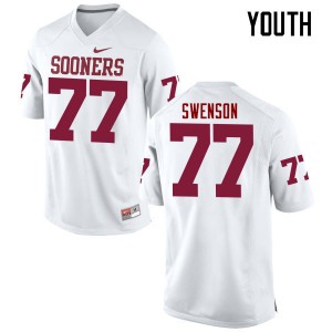Youth Erik Swenson White OU College Football #77 Jersey 920882-553