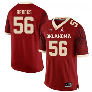Men Eugene Brooks Retro OU College Football #56 Jersey 260360-133