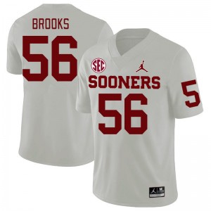 Men Eugene Brooks White Oklahoma Sooners 2024 SEC Conference College Football #56 Jersey 988903-121