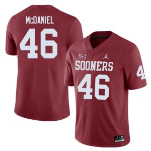 Men Gabriel McDaniel Crimson OU College Football #46 Jersey 798144-265