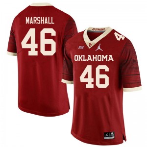 Men Gavin Marshall Retro Sooners College Football #46 Jersey 905348-548