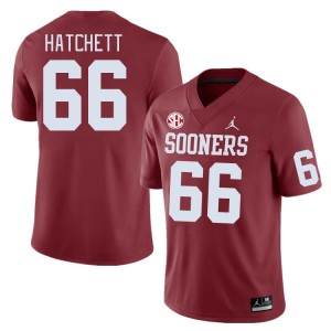 Men Geirean Hatchett Crimson OU 2024 SEC Conference #66 Jersey 880976-740