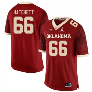 Men Geirean Hatchett Retro Oklahoma Sooners College Football #66 Jersey 961422-277
