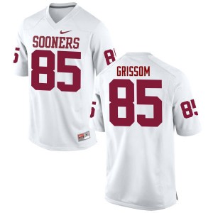 Men Geneo Grissom White Sooners College Football #85 Jersey 683746-426