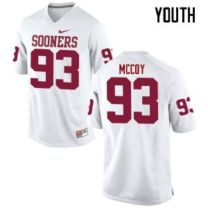 Youth Gerald McCoy White Oklahoma College Football #93 Jersey 959896-177