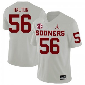 Men Gracen Halton White OU 2024 SEC Conference College Football #56 Jersey 209361-666
