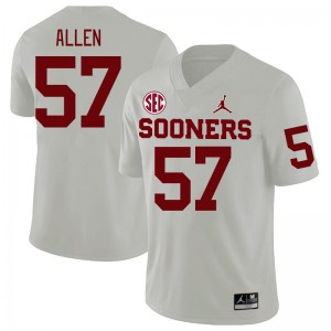 Men Gunnar Allen White OU 2024 SEC Conference College Football #57 Jersey 265507-750