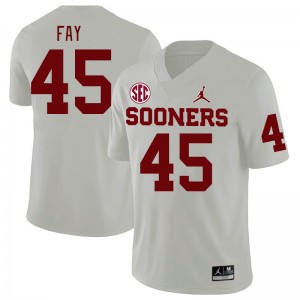 Men Hampton Fay White Oklahoma 2024 SEC Conference College Football #45 Jersey 135942-858