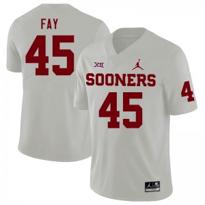Men Hampton Fay White OU Sooners College Football #45 Jersey 373908-939