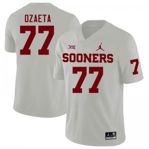 Men Heath Ozaeta White OU College Football #77 Jersey 201998-784
