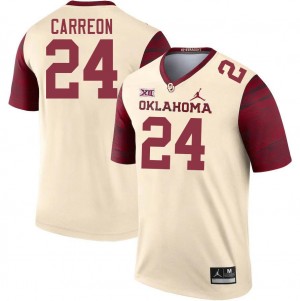 Men Ivan Carreon Cream OU College Football #24 Jersey 536277-551