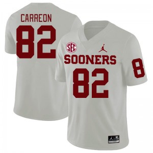 Men Ivan Carreon White Oklahoma 2024 SEC Conference College Football #82 Jersey 848032-567