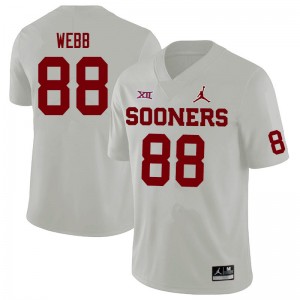 Men Jackson Webb White Oklahoma Sooners Jordan Brand College Football #88 Jersey 305433-285
