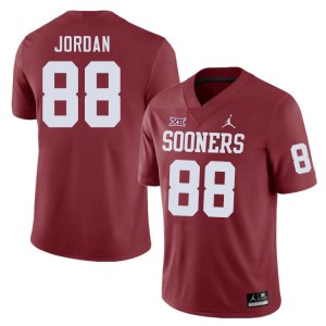 Men Jacob Jordan Crimson OU College Football #88 Jersey 370006-114
