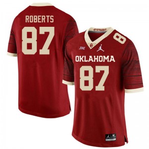 Men Jake Roberts Retro Oklahoma Sooners College Football #87 Jersey 810897-767