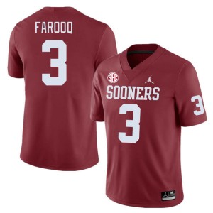 Men Jalil Farooq Crimson Oklahoma 2024 SEC Conference #3 Jersey 231819-207