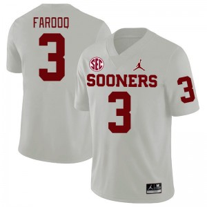Men Jalil Farooq White OU 2024 SEC Conference College Football #3 Jersey 232820-422