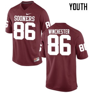 Youth James Winchester Crimson Sooners College Football #86 Jersey 269122-683