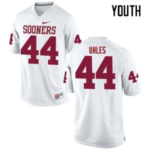 Youth Jaxon Uhles White Oklahoma College Football #44 Jersey 794263-264