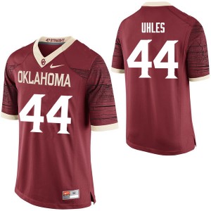 Men Jaxon Uhles Crimson Oklahoma College Football #44 Jersey 532109-505