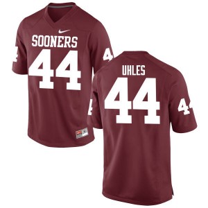 Men Jaxon Uhles Crimson Oklahoma College Football #44 Jersey 647663-391