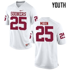 Youth Joe Mixon White Sooners College Football #25 Jersey 478476-490
