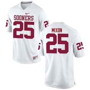 Men Joe Mixon White Oklahoma College Football #25 Jersey 653612-235