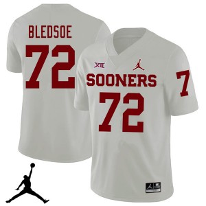 Men Amani Bledsoe White OU Sooners Jordan Brand 2018 College Football #72 Jersey 170360-519