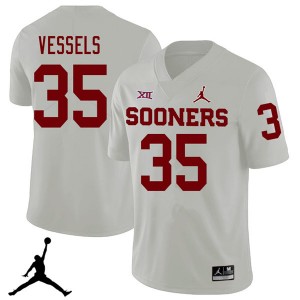 Men Billy Vessels White Oklahoma Sooners Jordan Brand 2018 College Football #35 Jersey 263041-143