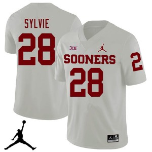 Men Chanse Sylvie White Oklahoma Jordan Brand 2018 College Football #28 Jersey 712581-200