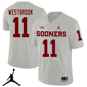 Men Dede Westbrook White Sooners Jordan Brand 2018 College Football #11 Jersey 626877-318