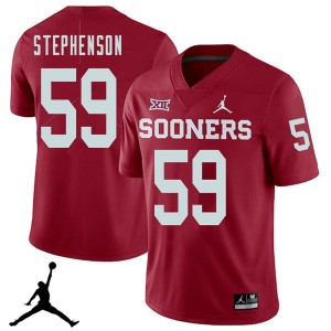 Men Donald Stephenson Crimson OU Jordan Brand 2018 College Football #59 Jersey 408413-969