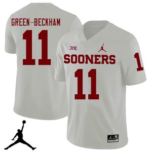 Men Dorial Green-Beckham White Oklahoma Jordan Brand 2018 College Football #11 Jersey 683711-820