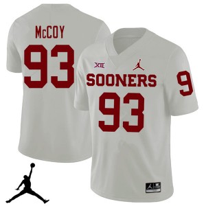 Men Gerald McCoy White OU Jordan Brand 2018 College Football #93 Jersey 281751-705
