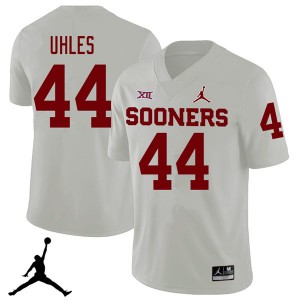 Men Jaxon Uhles White Oklahoma Jordan Brand 2018 College Football #44 Jersey 668177-289